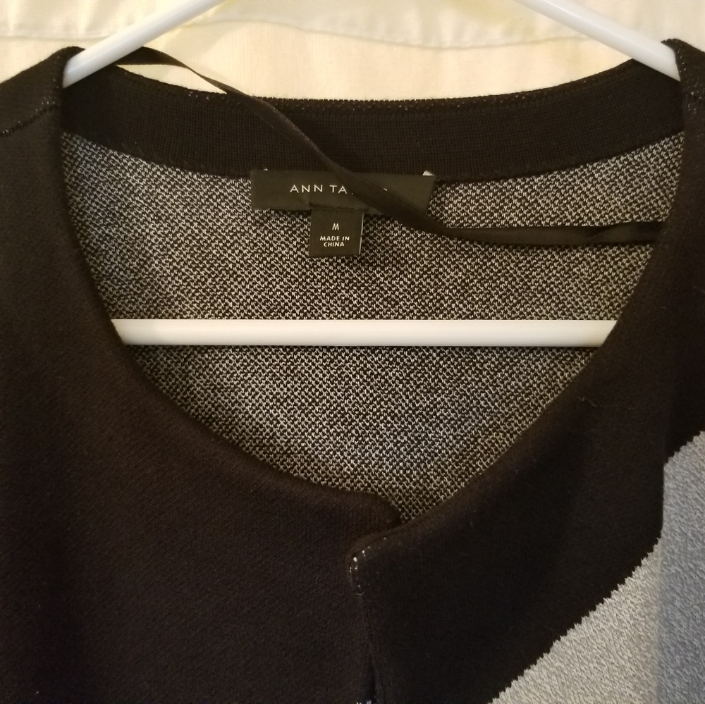 *RARE* Ann Taylor Color Block Car Coat, Never Worn - Picture 2 of 7